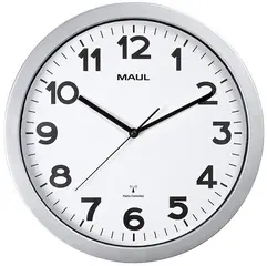 MAUL Horloge murale radioguidée MAULstep, argent