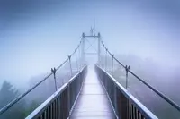 PAPERFLOW Poster mural "Pont suspendu", en plexiglas