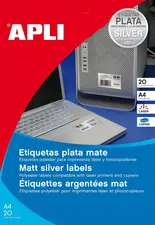 APLI Etiquette polyester, résistant, 45,7 mm x 21,2 mm