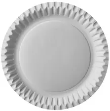 STARPAK Assiette en carton, rond, diamètre: 230 mm, blanc