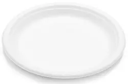 NATURE Star Assiette en canne à sucre Bordofino, rond, blanc