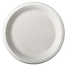 PAPSTAR Assiette en canne à sucre "pure", rond, 180 mm