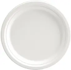 NATURE Star Assiette en canne à sucre, rond, 153 mm, blanc