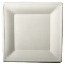 PAPSTAR Assiette en canne à sucre "pure", carré, 200x200 mm