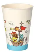 PAPSTAR Gobelet en carton "Pirates", 0,2 l