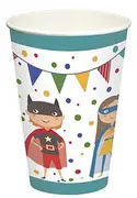 PAPSTAR Gobelet en carton "Super héros", 0,2 l