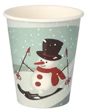 STARPAK Gobelet en carton "Snowman", 0,2 l
