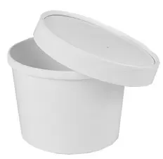 STARPAK Bol à soupe rond "To Go", 470 ml, blanc