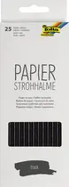 folia Paille en papier "BLACK", longueur : 200 mm