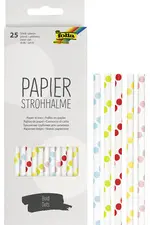 folia Paille en papier "BOLD DOTS", longueur : 200 mm
