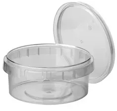 STARPAK Barquette d'emballage, rond, 240 ml, transparent