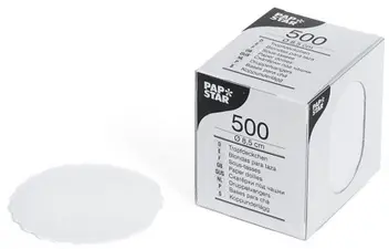 PAPSTAR Sous-tasses rond, diamètre: 8,5 cm, blanc