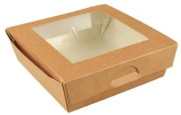 PAPSTAR Boîte à épicerie fine "pure", carré, 750 ml