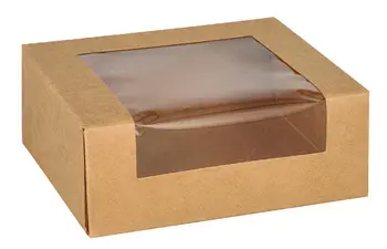PAPSTAR Sushibox "pure", dimensions: 195 x 140 x 45 mm, brun