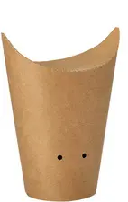PAPSTAR Etui pour frites, brun, petit