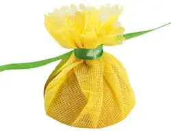 HYGOSTAR Lemon wrap, avec cravate verte, jaune