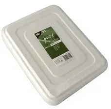 PAPSTAR Couvercle en canne à sucre pour plateau "pure