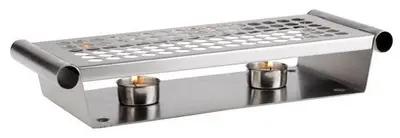 APS Chauffe-plat, 2 bougies, (L)340 x (P)130 x (H)60 mm