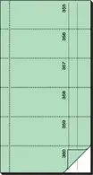 sigel Bloc de bons "Carnet de bons", 105 x 200 mm, bleu