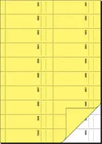 sigel Bloc de bons "Carnet de bons", A4, 1000 coupons, jaune