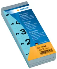 HERMA étiquettes numéros, autocollant, 28 x 56 mm, jaune