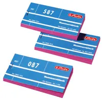 herlitz Bloc de tickets numérotés, numéros 1-1000, 100