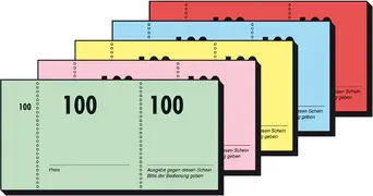 sigel Bloc de tickets numérotés 1-100, 105 x 50 mm,
