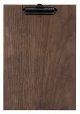 Securit Porte-menu à pince WALNUT, A4, en noyer
