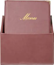 Securit Protège-menus CLASSIC, A4, boîte de 20, bordeaux