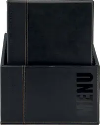 Securit Protège-menus TRENDY, A4, boîte de 20, noir