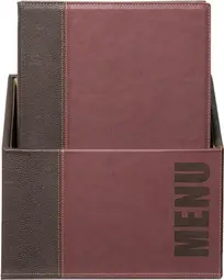 Securit Protège-menus TRENDY, A4, boîte de 20, bordeaux