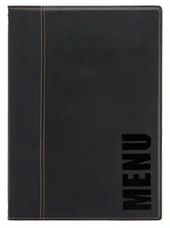 Securit Protège-menus TRENDY, A4, noir
