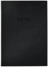 sigel Chemise pour menu "MENU", A4, noir