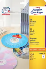 AVERY Zweckform Etiquette CD/DVD ClassicSize, blanc