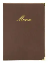 Securit Protège-menus CLASSIC, A4, marron
