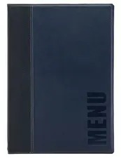 Securit Protège-menus TRENDY, A5, bleu
