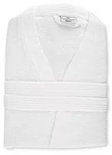 HYGOSTAR Peignoir de bain Kimono, taille M, en coton, blanc