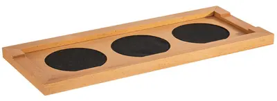 APS Planche de buffet pour carafes, chêne naturel