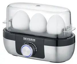 SEVERIN Cuiseur à oeufs EK 3163, pour 3 oeufs, inox / noir