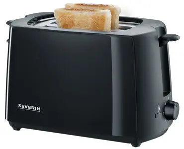 SEVERIN Grille-pain pour 2 tranches AT 2287, 700 watt, noir