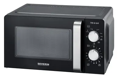 SEVERIN Micro-ondes MW 7781, fonction grill, noir/argent
