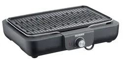 SEVERIN Grill de table PG 8556, avec plaque, noir