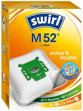 swirl Sac d'aspirateur M 52, avec filtre  MicroporPlus