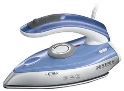 SEVERIN Fer vapeur de voyage BA 3234, argent / bleu