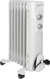 CLATRONIC Radiateur bain d'huile RA 3735, 7 éléments, blanc