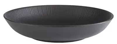 APS Speiseteller NERO tief, Durchmesser: 300 mm, schwarz