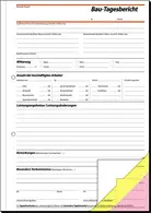 sigel Formularbuch "Bautagebuch", A4, 3 x 40 Blatt, SD
