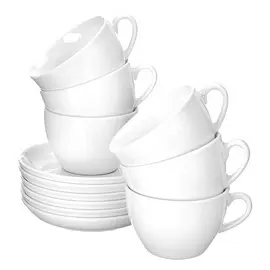 Esmeyer Tasse à cappuccino "Bistro", set de 6, blanc