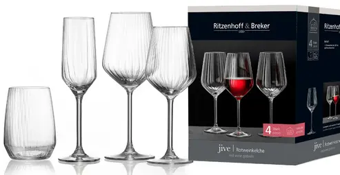 Ritzenhoff & Breker Verre à rouge blanc JIVE, 0,53 l