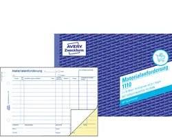 AVERY Zweckform Formularbuch "Materialanforderung", A5 quer